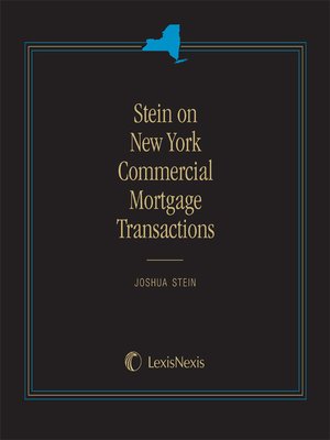 cover image of Stein on New York Commercial Mortgage Transactions